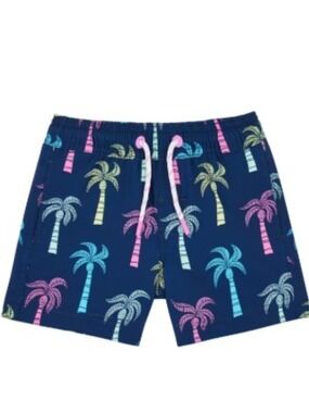 Member's Mark Boys Resort Swim Trunk Palm Trees Multiple Sizes